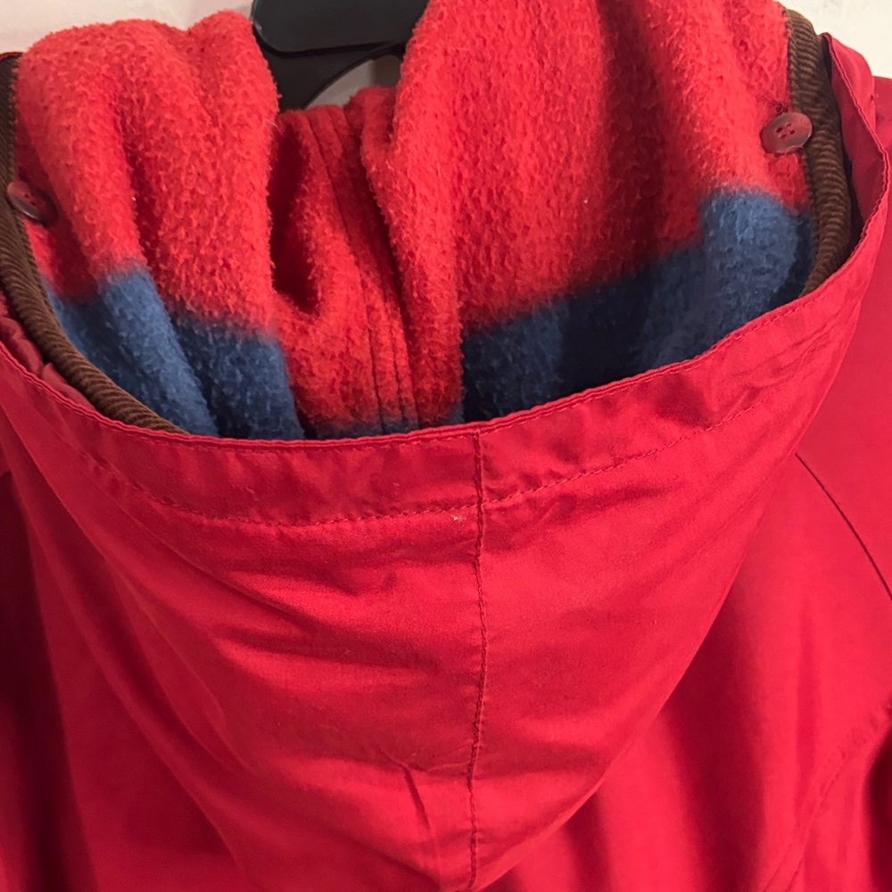 Y2K Express Red and Gray Hooded Jacket - Picture 10 of 15